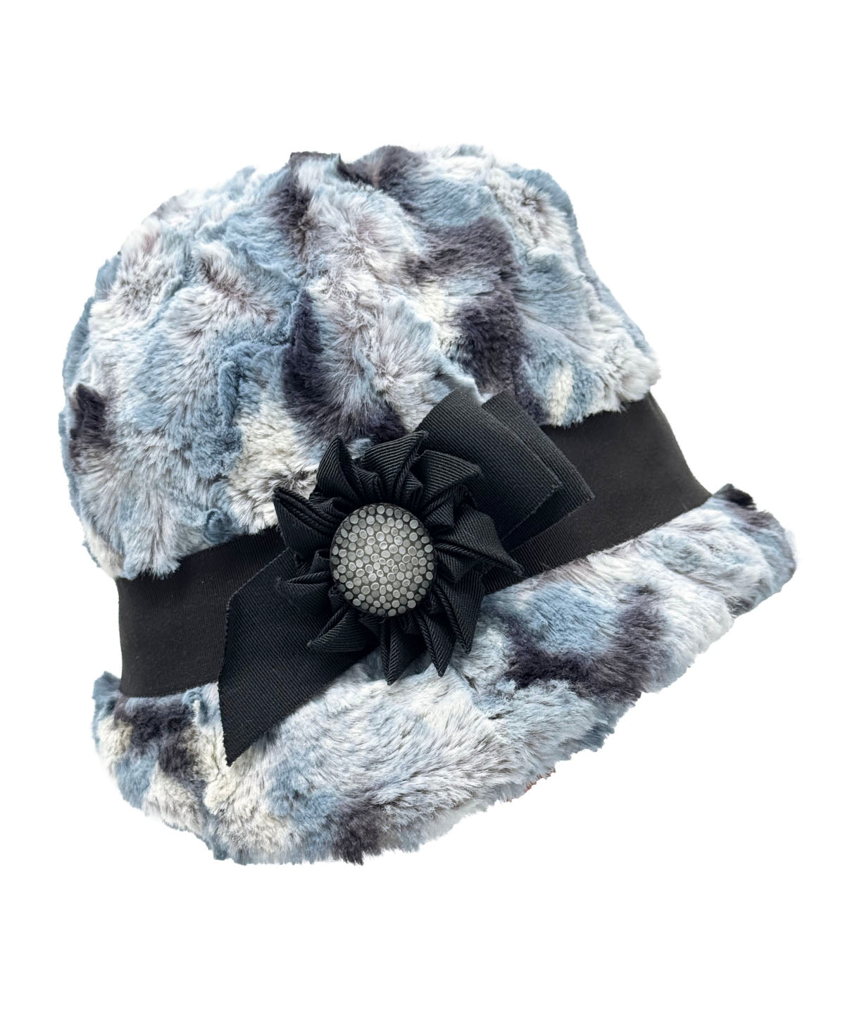 Grace Cloche Style Hat - Cascade Luxury Faux Furs