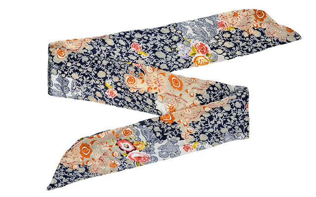 Hair / Neck Tie | Spanish Rose Silk | Leigh Young Collection Handmade in Seattle WA