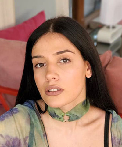 Women's Wrist Scarf in Agave Coastal Garden Organza | Handmade in Seattle WA | Pandemonium Millinery