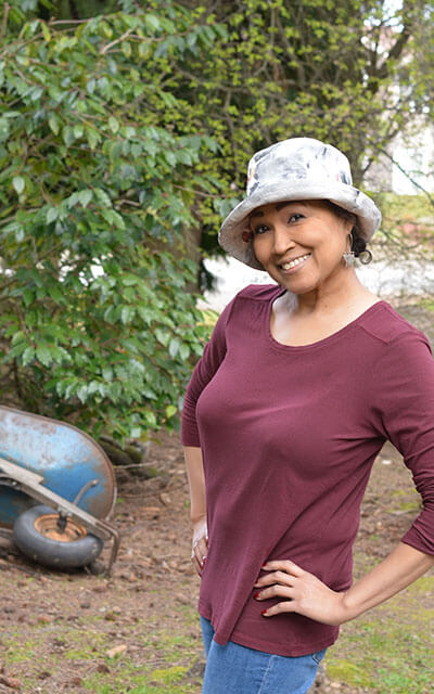 Hollie Bucket Hat in Multi-Floral Linen | Handmade in Seattle WA | Pandemonium Millinery