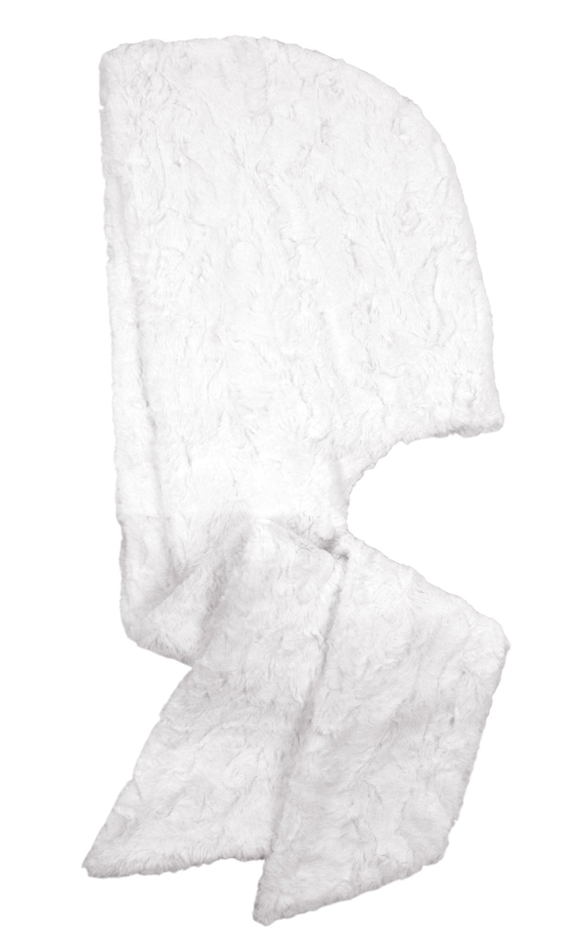 Hoody Scarf Cuddly Faux Fur Ivory - Solid - made in Seattle, WA