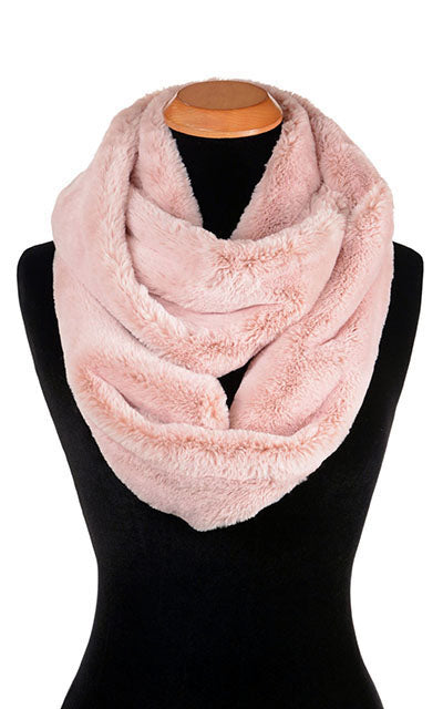 Infinity Scarf | Frosted Cedar Faux Fur | Handmade USA by Pandemonium Seattle