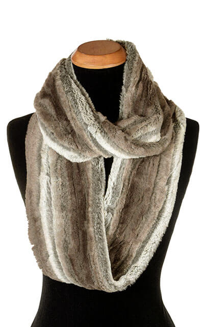 Infinity Scarf Plush Faux Fur in Willows Grove by Pandemonium Millinery