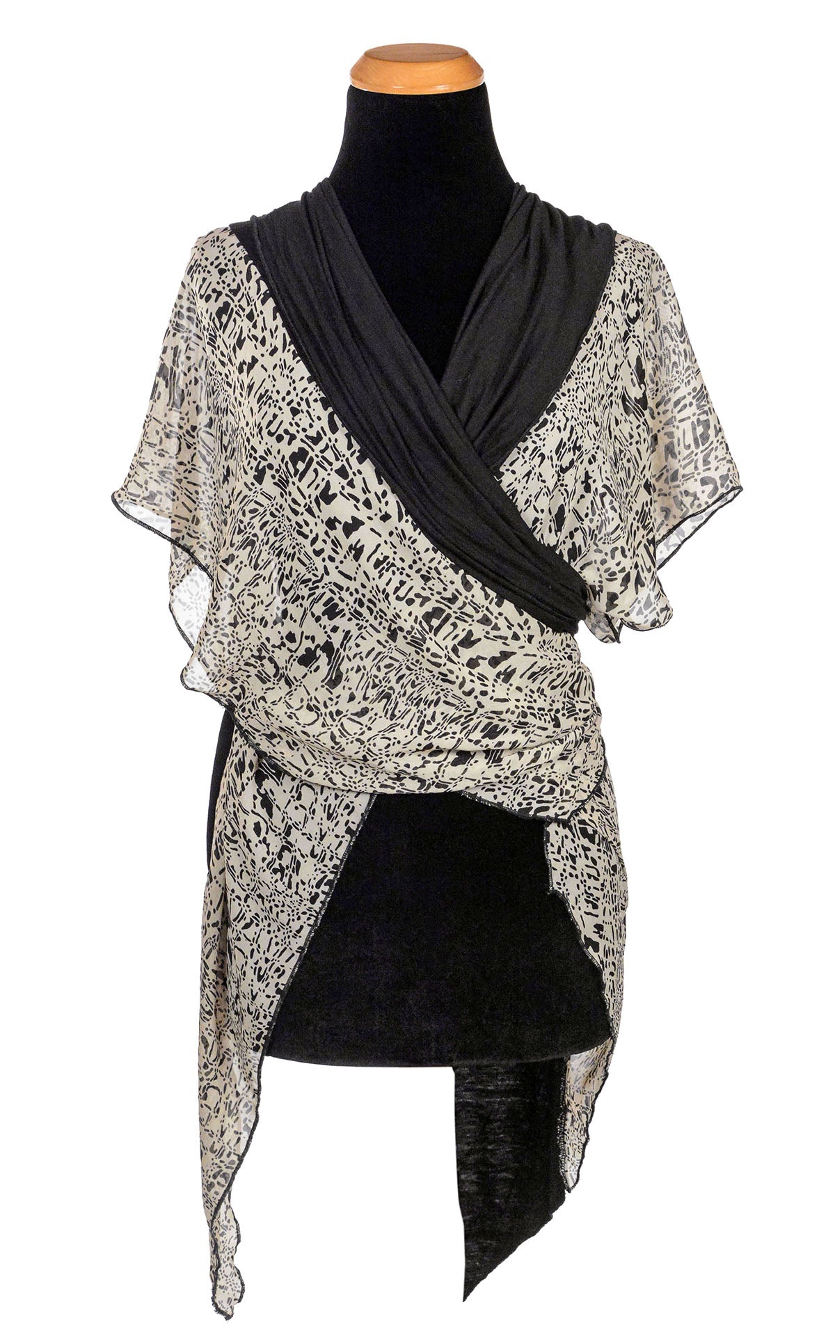Kaftan - Ink Blot with Abyss Jersey Knit (Limited Availability)