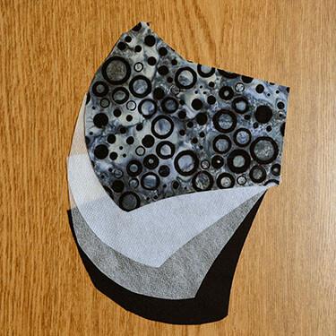 Men&#39;s Civvy Face Mask (Cone) - Polypropylene Layers - Handmade by Pandemonium Millinery Seattle, WA USA