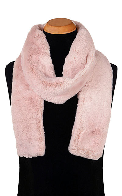 Men's Classic Skinny Scarf | Frosted Cedar Faux Fur | Handmade in the USA by Pandemonium Seattle