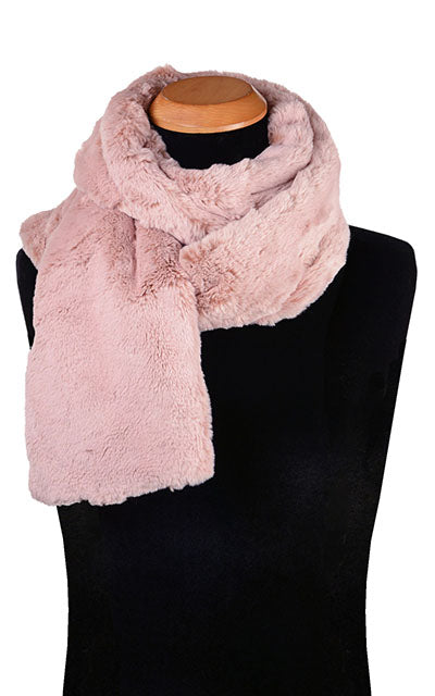 Men's Classic Scarf | Frosted Cedar Faux Fur | Handmade in the USA by Pandemonium Seattle