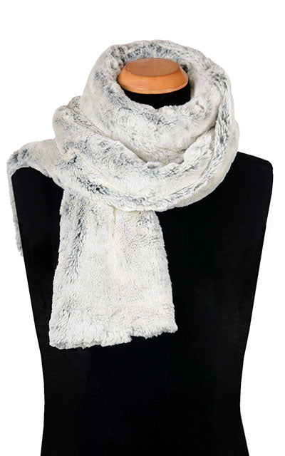 Men's Classic Scarf | Frosted Juniper Faux Fur | Handmade in the USA by Pandemonium Seattle