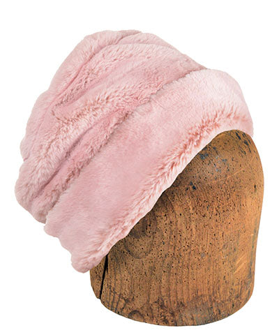 Men's Cuffed Pillbox | Frosted Cedar Faux Fur | Handmade USA by Pandemonium Seattle