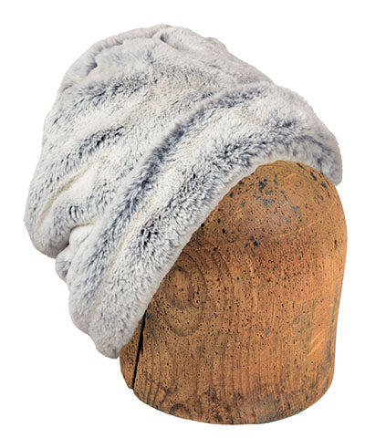 Men's Cuffed Pillbox | Frosted Juniper Faux Fur | Handmade USA by Pandemonium Seattle