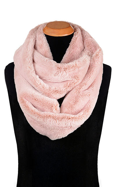 Men's Infinity Scarf | Frosted Cedar Faux Fur | Handmade in the USA by Pandemonium Seattle
