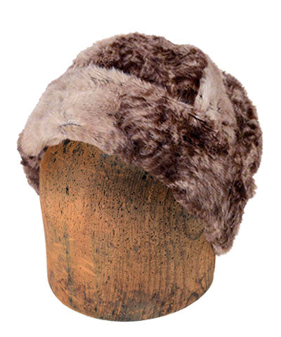 Men&#39;s Beanie Hat, Reversible - Luxury Faux Fur in Fawn (Sold Out!)