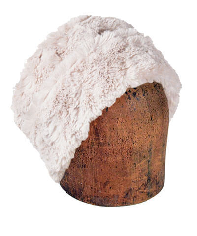 Men's Cuffed Pillbox | Cuddly Faux Fur in Sand Solid | handmade Seattle, WA USA by Pandemonium Millinery