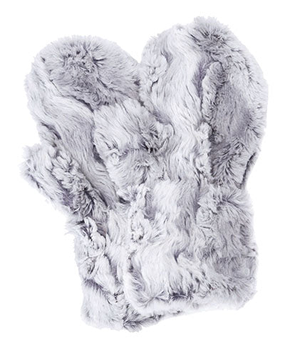Mittens - Luxury Faux Fur in Winter River