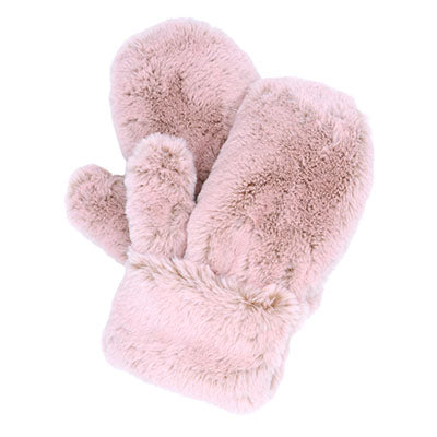 Mittens | Frosted Cedar Faux Fur | Handmade USA by Pandemonium Seattle