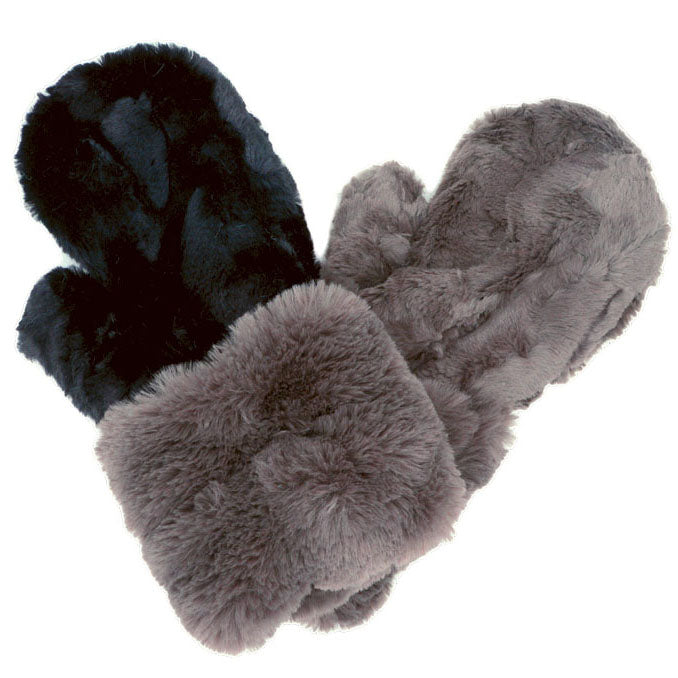 Mittens Royal Opulence in Mink Gray by Pandemonium Seattle. Handmade in Seattle.