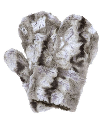 Mittens | White Water Faux Fur | Handmade in the USA by Pandemonium Seattle