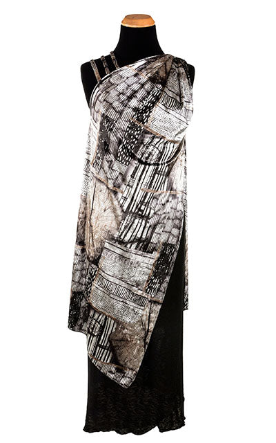 Moab Dress | Tombstone Desert Velvet with Scorpion Crepe | Handmade in Seattle WA USA | Leigh Young Collection