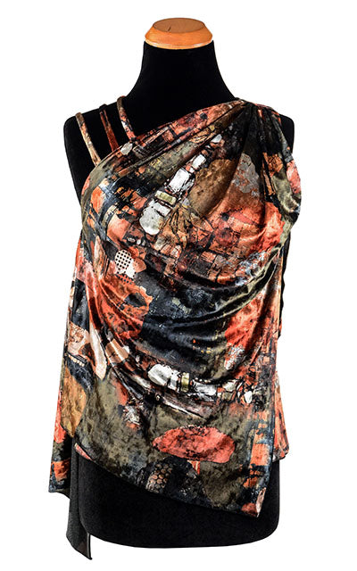 Moab Top | Tombstone Desert Velvet with Scorpion Crepe | Handmade in Seattle WA USA | LYC Collection