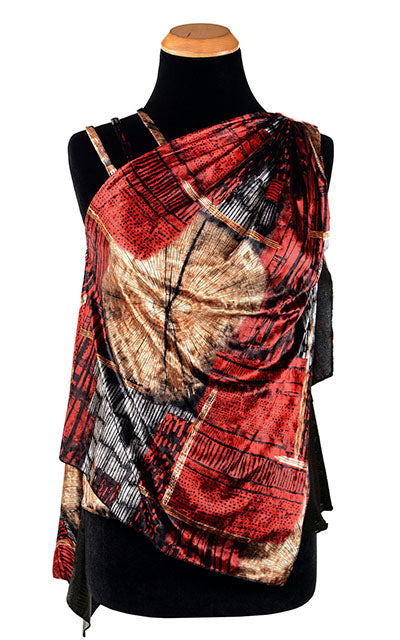 Moab Top | Painted Desert Velvet with Scorpion Crepe | Handmade in Seattle WA USA | Leigh Young Collection