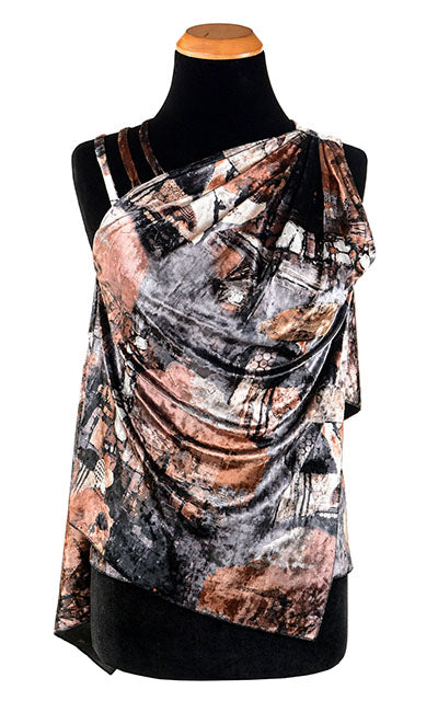 Moab Top | Petrified Forest Desert Velvet | Handmade in Seattle WA USA | Leigh Young Collection