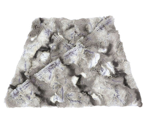 Men's Neck Warmer | White Water Faux Fur | Handmade in the USA by Pandemonium Seattle