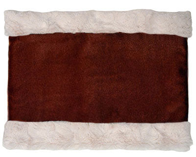 Neck Cowl | Velvet in Citrine with Cuddly Sand Faux  Fur | Scarves Pandemonium Millinery | Handmade in Seattle WA