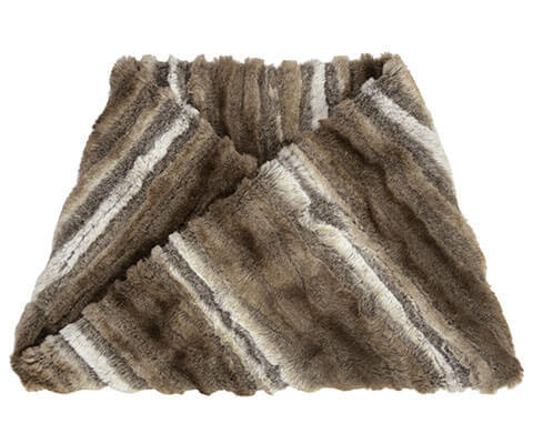 Women's Neck Warmer Plush Faux Fur in Willows Grove - Handmade in Seattle WA USA
