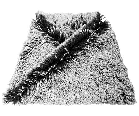 Neck Warmer | Silver Tip Fox in Black Faux Fur | Handmade in the USA by Pandemonium Seattle
