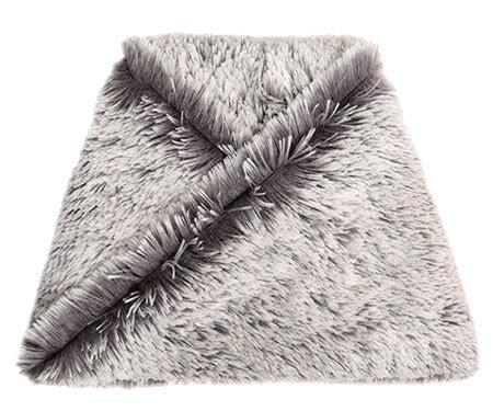 Neck Warmer | Pearl Fox, Gray and White Faux Fur | Handmade in the USA by Pandemonium Seattle