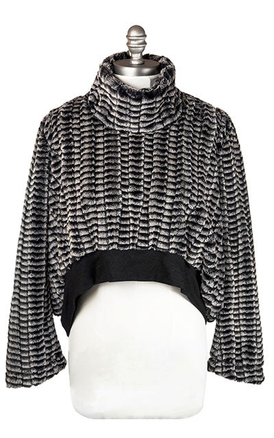 Northwest Pullover Top -Luxury Faux Fur in 8mm BlackMade is Seattle Washington