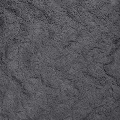 Swatch of Cuddly Gray Faux Fur. Pandemonium Millinery in Seattle, WA.