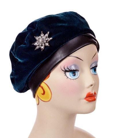 Beret Velvet in Emerald | Handmade By Pandemonium Millinery | Seattle WA USA