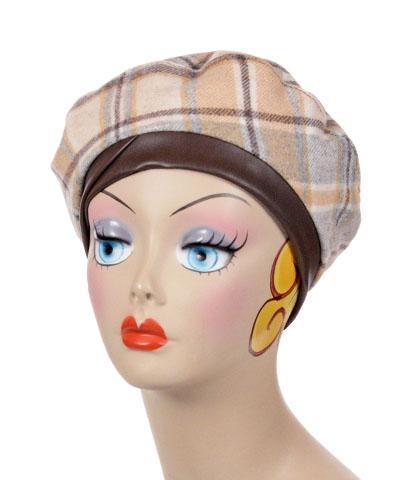 Beret | Wool Plaid in Day Break | Handmade By Pandemonium Millinery | Seattle WA USA