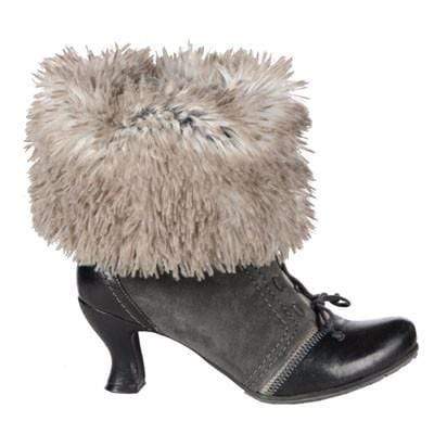 Pandemonium Millinery Boot Topper - Fox Faux Fur No Buttons / Arctic Fox Accessories