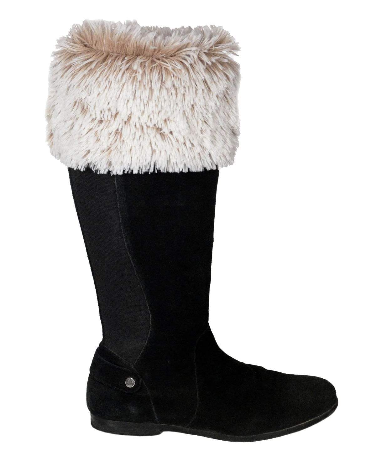 Pandemonium Millinery Boot Topper - Fox Faux Fur No Buttons / Foxy Beach Accessories