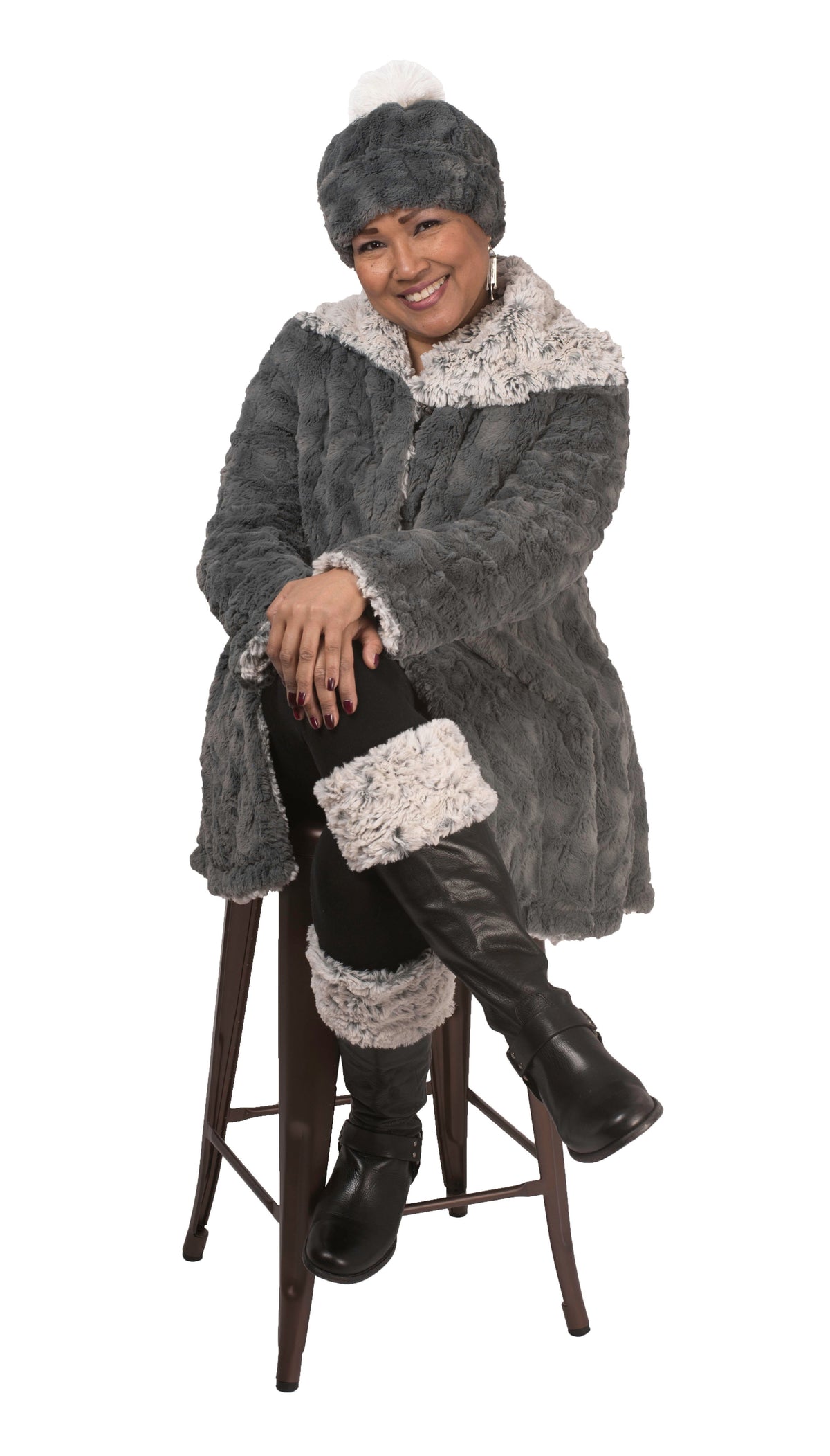 Boot Topper - Luxury Faux Fur in Birch