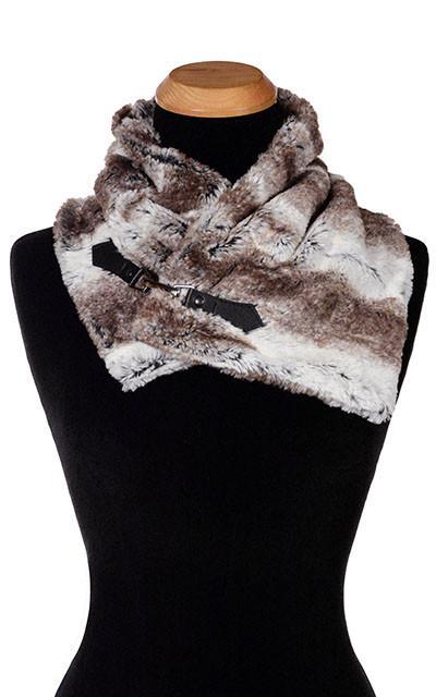 Buckle Scarf - Luxury Faux Fur in Birch (SOLD OUT)