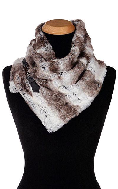 Buckle Scarf - Luxury Faux Fur in Birch (SOLD OUT)