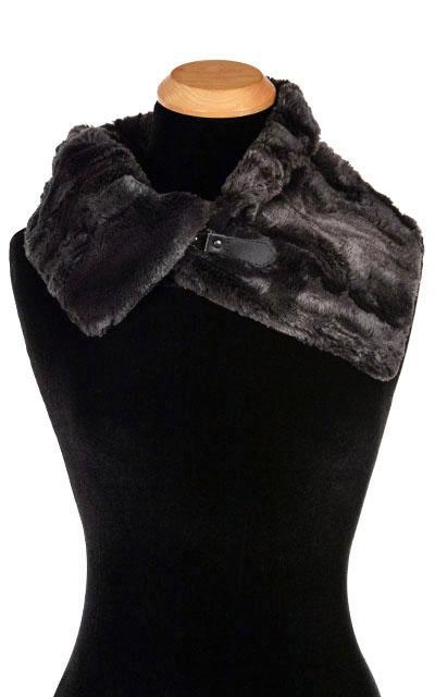 Buckle Scarf - Luxury Faux Fur in Espresso Bean  (Sold Out!)