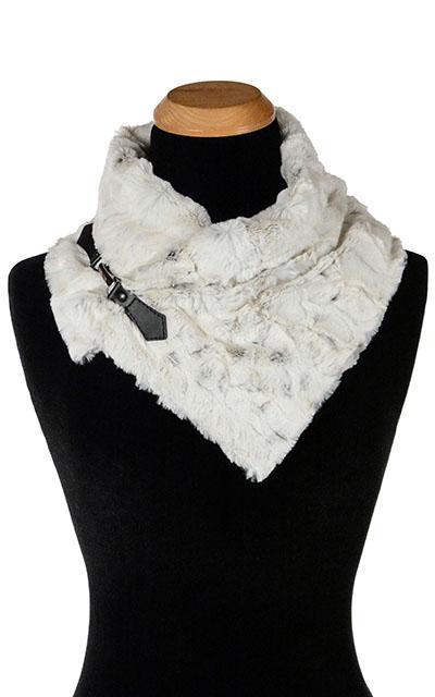 Buckle Scarf - Luxury Faux Fur in Winters Frost  (Sold Out!)