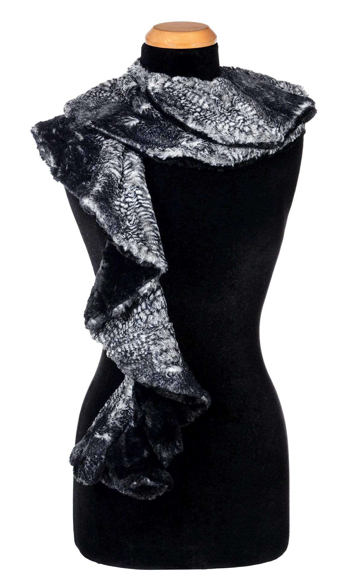 Cascade Scarf - Two-Tone Assorted Faux Fur