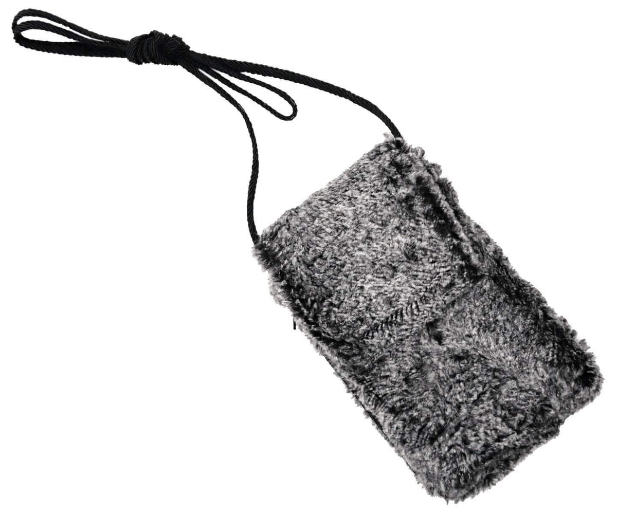Cell Phone Purse - Luxury Faux Fur in Nimbus