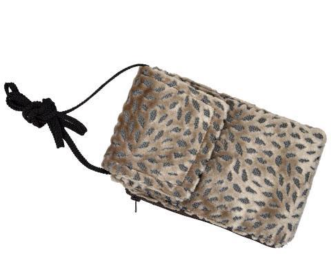 Cell Phone showing cat in Case with Cord | Rossini Upholstery Fabric | Handmade in the USA by Pandemonium Seattle