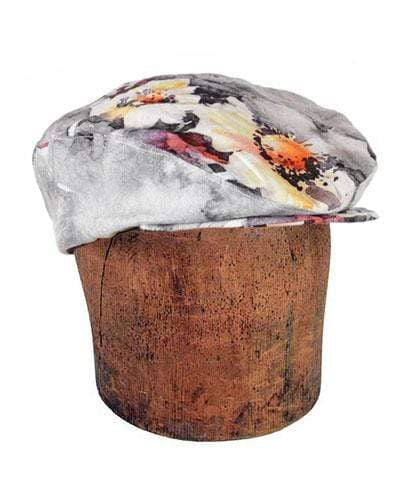 Pandemonium Millinery Men's Charlie Driving Cap - Linen in Multi-Flower