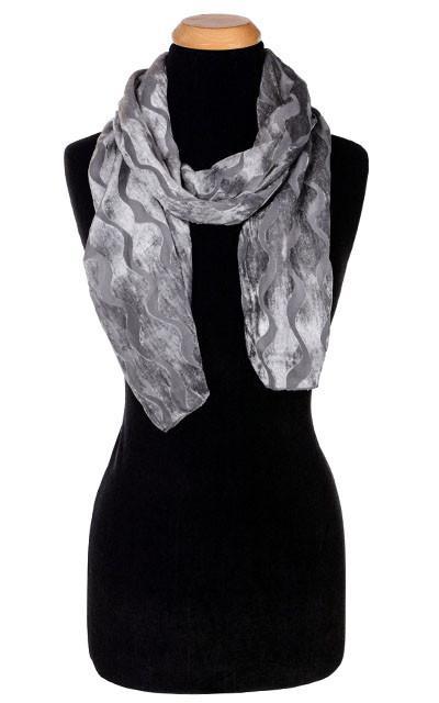 Classic Scarf - Burnout Velvet in Bering Sea -  Sold Out!