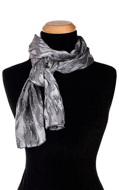 Classic Scarf - Burnout Velvet in Bering Sea -  Sold Out!