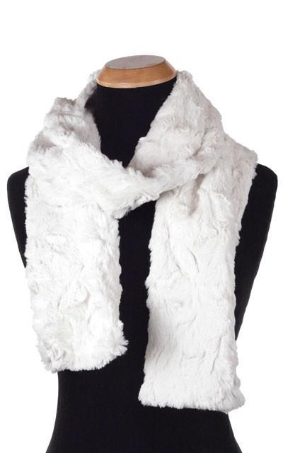 Women's Classic Standard  Scarf Cuddly Ivory Faux Fur in  by Pandemonium Millinery