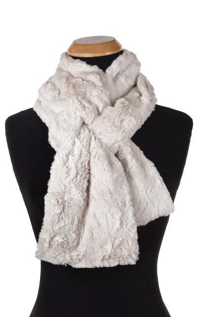 Women&#39;s Classic Standard Scarf Cuddly Sand Faux Fur in  by Pandemonium Millinery