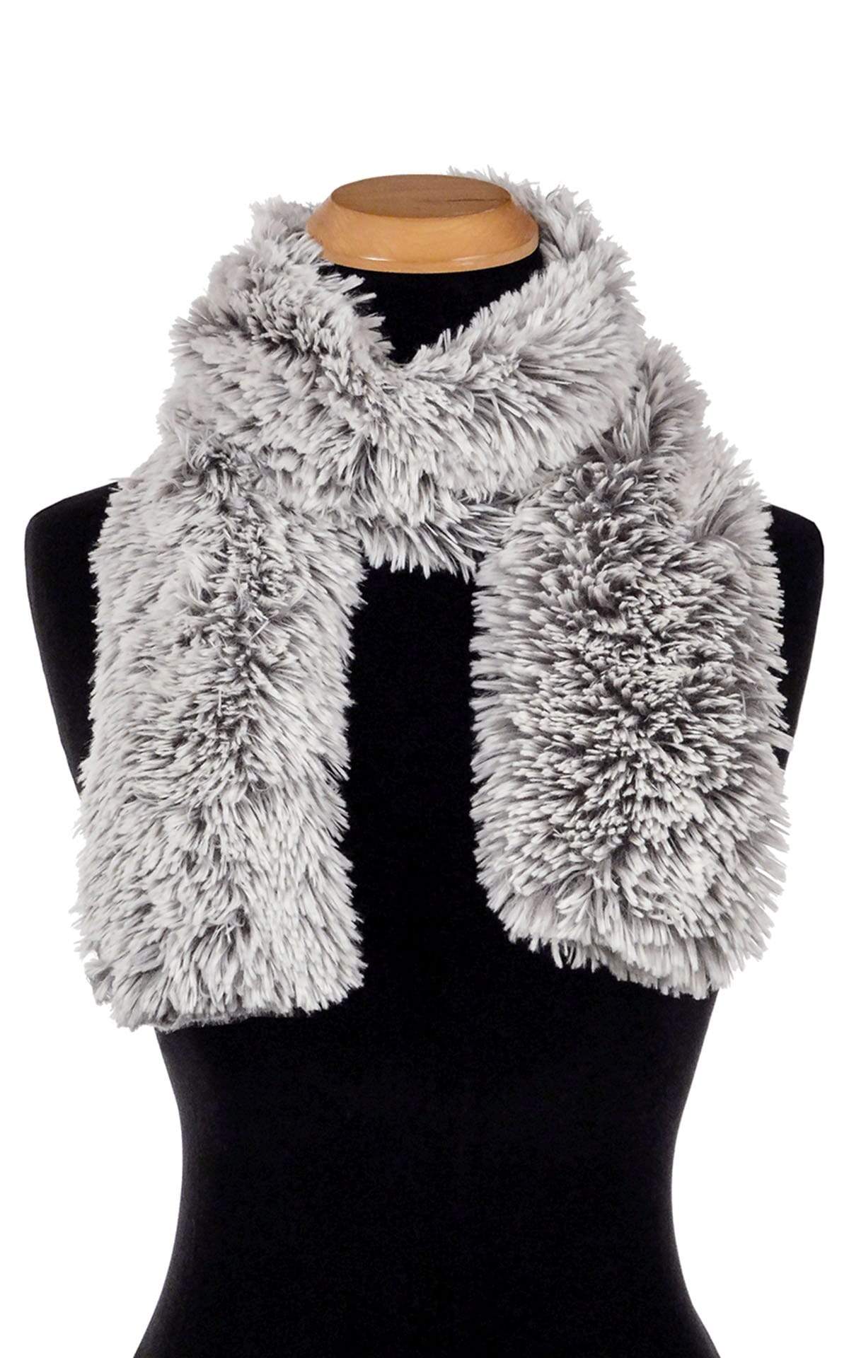 Pandemonium Millinery Classic Scarf - Fox Faux Fur Skinny / Pearl Fox Scarves